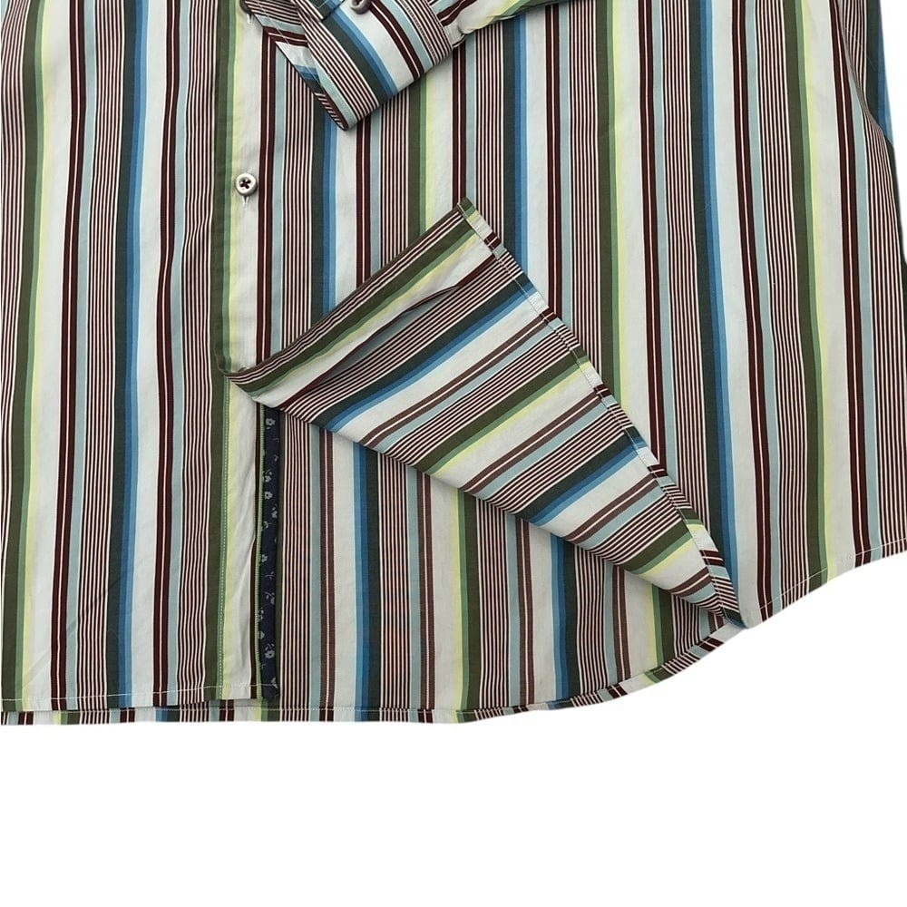 Tommy Bahama Men's Striped Long Sleeve Button Down Shirt XXL 2XL Extra Large - Picture 2 of 8
